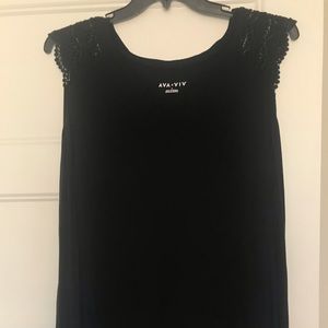 Black Sleeveless Blouse